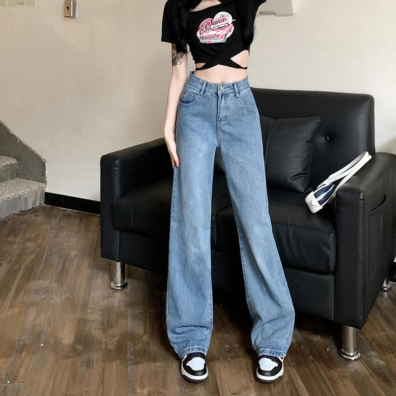 Baggy Jeans Woman Wide Pants Cowboy Pants for Women Clothing Y2k Jeans Women's Clothing High Waisted Jeans Woman Clothes