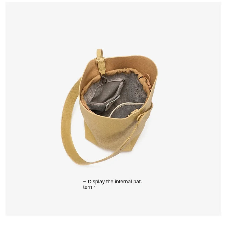 Commuter female package 2025 new oblique design senior feeling handbags women's shoulder bag, small hand-held tote bag bucket