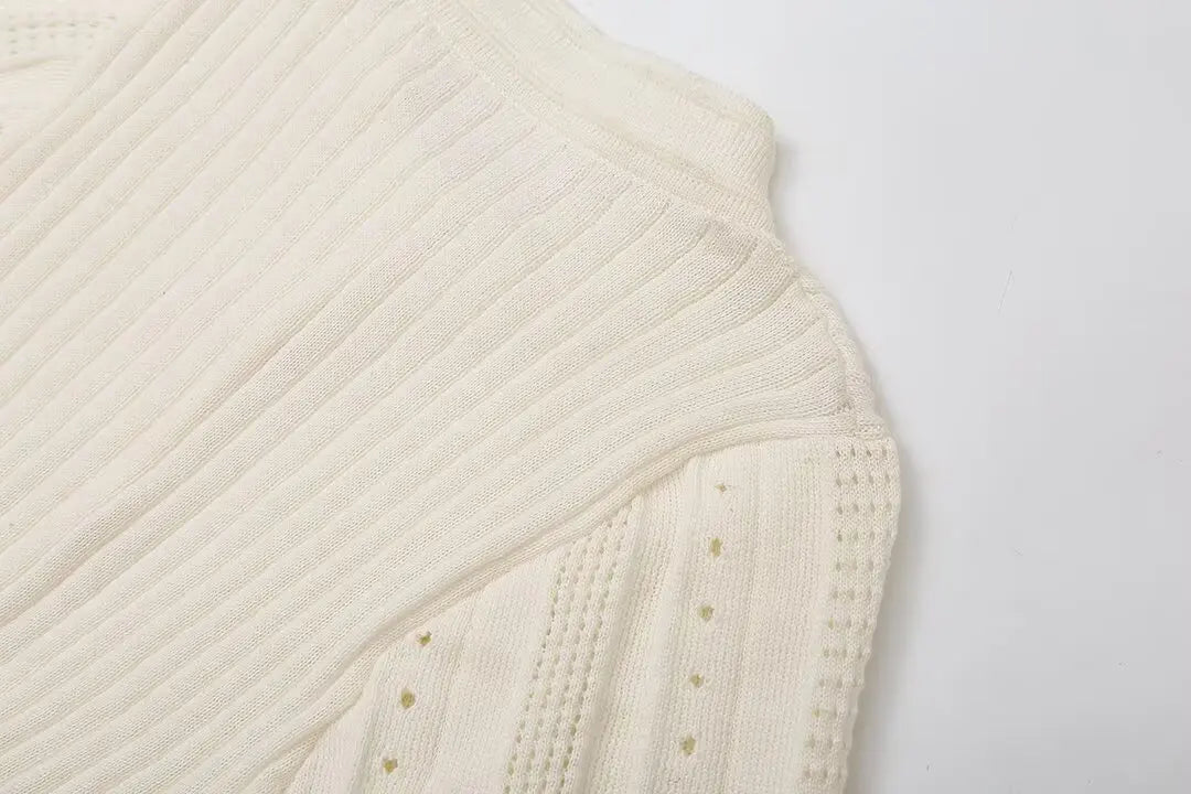 Elegant Knitted Single Breasted Midi Dress Women's Patchwork Dresses Female 2025 Summer Robe New Black Beige Robes Evening Party