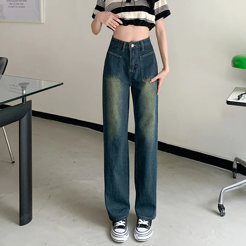 Baggy Jeans Woman Wide Pants Cowboy Pants for Women Clothing Y2k Jeans Women's Clothing High Waisted Jeans Woman Clothes