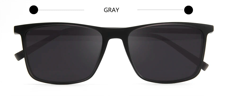 TR90 Magnet Men Optical Glasses Frame Magnetic Clip On Polarized Sunglasses Men'S Square Eyewear Spectacle Eyeglasses Frames