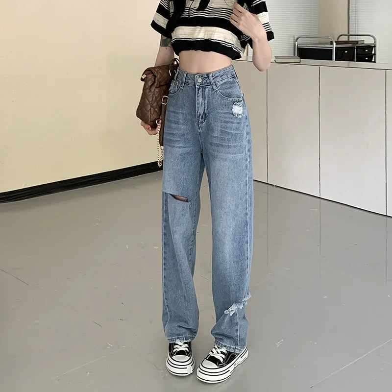 Baggy Jeans Woman Wide Pants Cowboy Pants for Women Clothing Y2k Jeans Women's Clothing High Waisted Jeans Woman Clothes