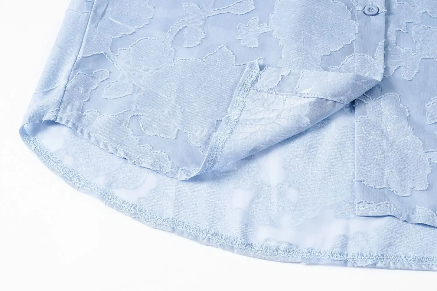 Elegant Long Sleeve Lapel Lace Blouse Office Lady Spring Summer Hollow Out Jacquard Loose Shirt Oversized Tops Luxury Chic Tunic