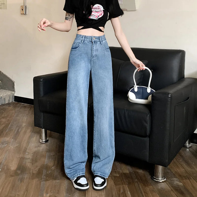 Baggy Jeans Woman Wide Pants Cowboy Pants for Women Clothing Y2k Jeans Women's Clothing High Waisted Jeans Woman Clothes
