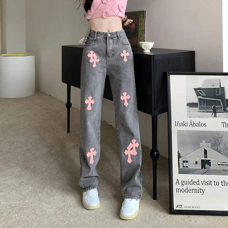 Baggy Jeans Woman Wide Pants Cowboy Pants for Women Clothing Y2k Jeans Women's Clothing High Waisted Jeans Woman Clothes