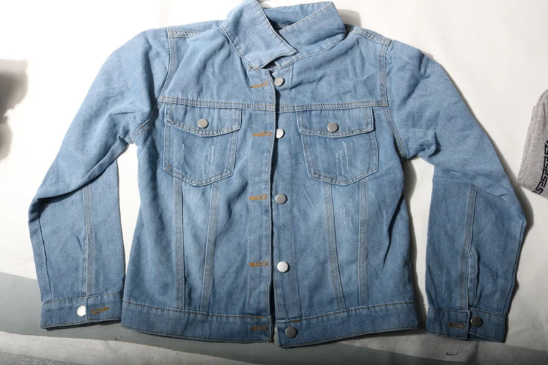 New In Denim Jacket For Women Spring Autumn Korean Fashion Vintage Jean Coats 2025 Female Casual Outerwears