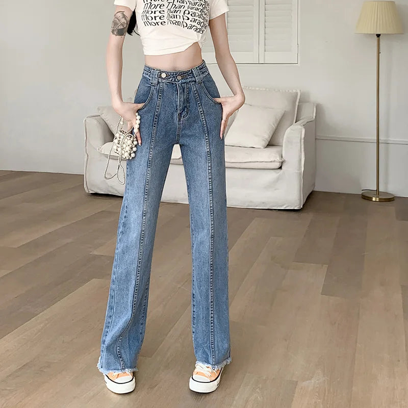 Baggy Jeans Woman Wide Pants Cowboy Pants for Women Clothing Y2k Jeans Women's Clothing High Waisted Jeans Woman Clothes