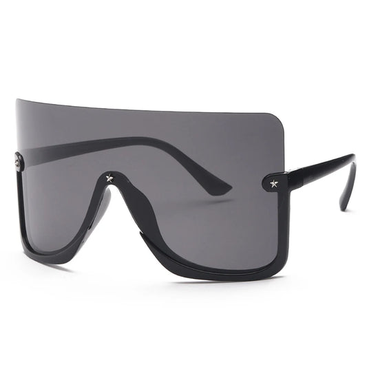 2021 New Big Face Mask Sunglasses Windshield Multicolor Sunglasses Men and Women European and American Cross border Sunglasses