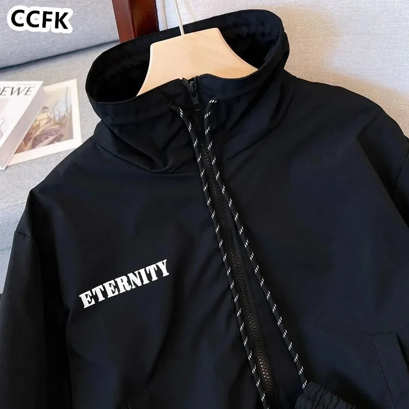 Techwear Grunge Aesthetic Skirt Set Emo Egirl Clothes Black Sporty Women Vintage Gothic Hoodies Cargo Skirts Y2k 2023 Autumn New