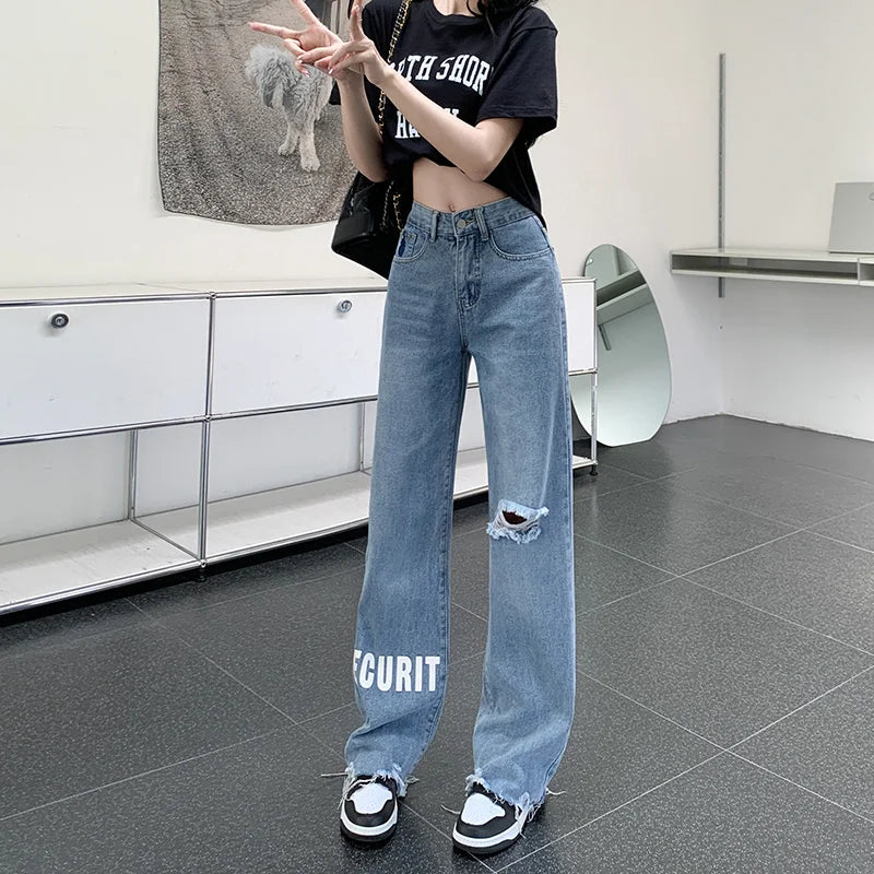Baggy Jeans Woman Wide Pants Cowboy Pants for Women Clothing Y2k Jeans Women's Clothing High Waisted Jeans Woman Clothes