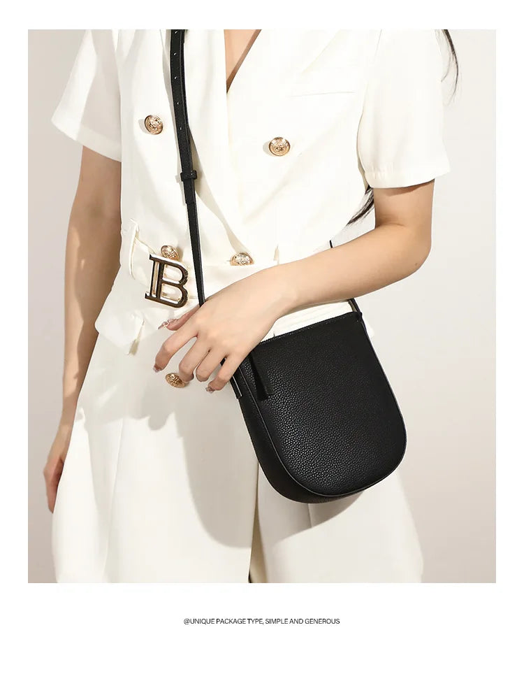 Genuine Leather Real Cowhide Women's Versatile Fashion Phone Bag Women Messenger Bag Small Shoulder Bag Crossbody Bags for Women