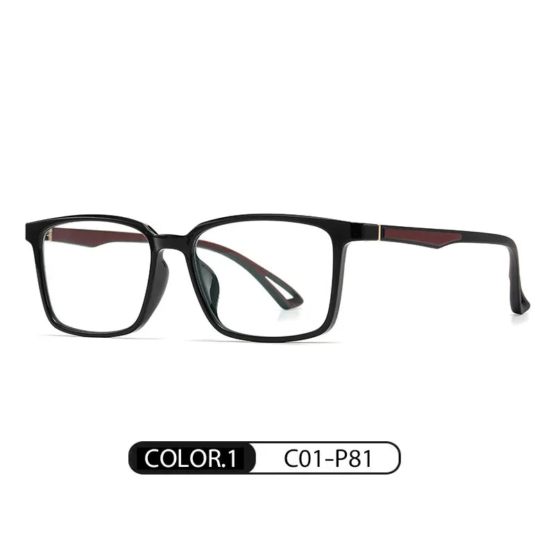 New Blue Light Blocking Glasses Frame Optical Prescription Eyewear Fashion Men and Women Full Rim TR-90 Plastic Flexible Specs