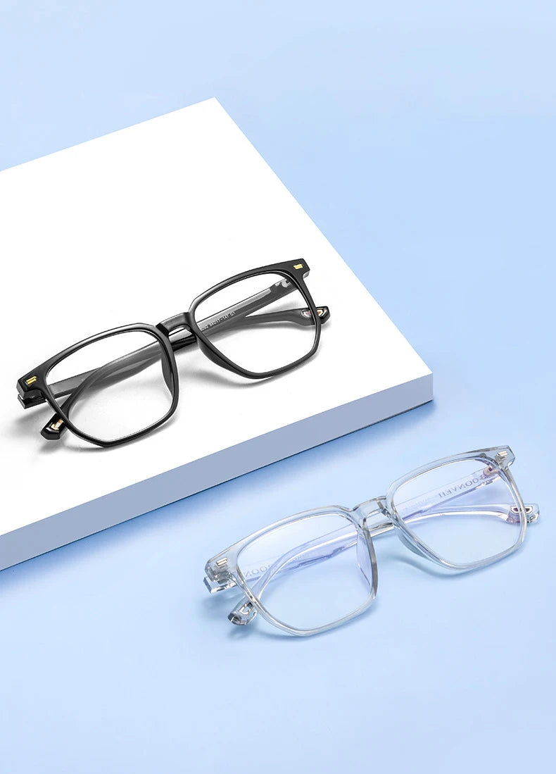 Transparent Glasses for Women Optical Eyeglasses Frame Full Rim Square Fashion Acetate Prescription Eyewear Woman Spectacles