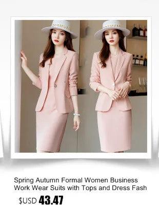 Formal Women Business Suits with Blazer Coat and Fishtail Skirt Professional Ladies Office Work Wear Uniform Clothing Sets