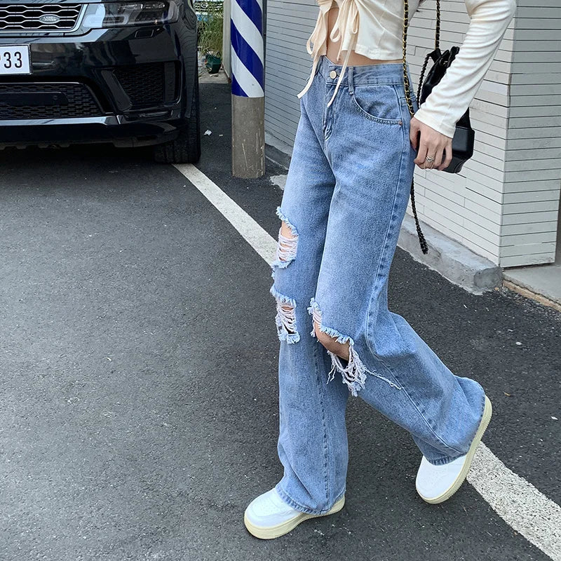 Baggy Jeans Woman Wide Pants Cowboy Pants for Women Clothing Y2k Jeans Women's Clothing High Waisted Jeans Woman Clothes