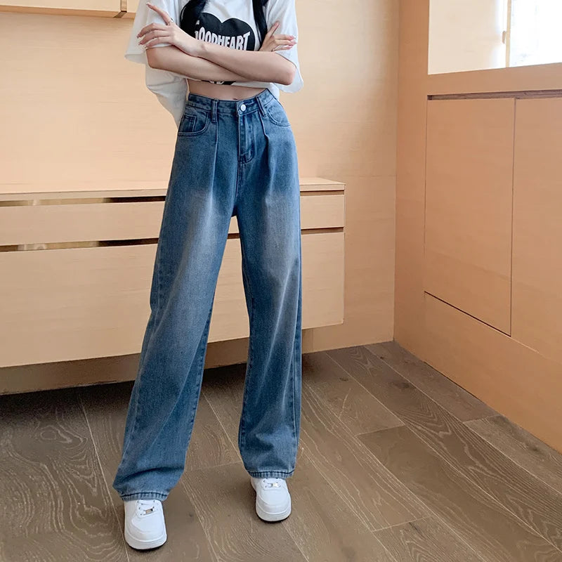 Baggy Jeans Woman Wide Pants Cowboy Pants for Women Clothing Y2k Jeans Women's Clothing High Waisted Jeans Woman Clothes