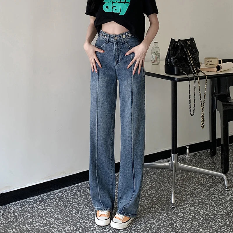 Baggy Jeans Woman Wide Pants Cowboy Pants for Women Clothing Y2k Jeans Women's Clothing High Waisted Jeans Woman Clothes