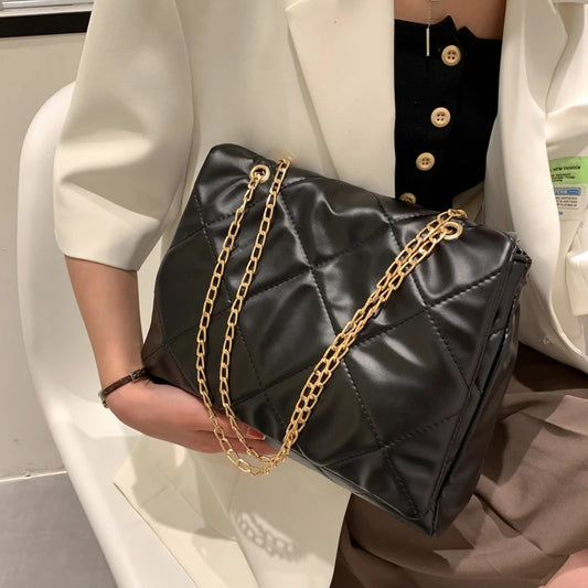 Small Bag For Women Pu Leather Chain Quilted Handbag Designer Shoulder Bags Small Bags For Women Purses Fashion Leather Lightwei