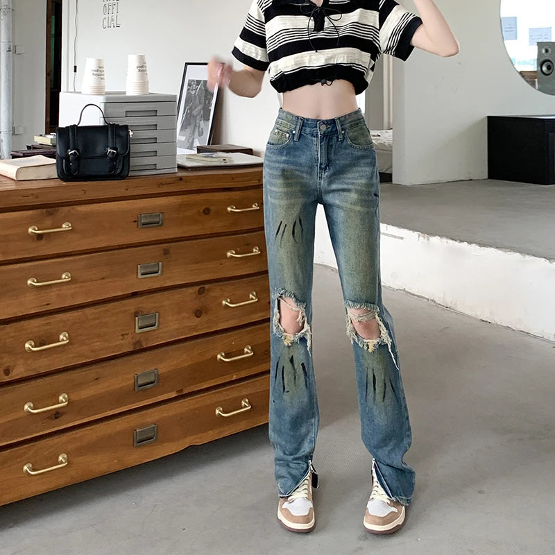 Baggy Jeans Woman Wide Pants Cowboy Pants for Women Clothing Y2k Jeans Women's Clothing High Waisted Jeans Woman Clothes