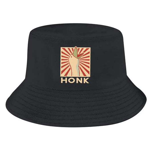 Untitled Goose Game Bucket Hat HONK Men's Women's Fisherman Cap Hip Hop Beach Sun Fishing Hats
