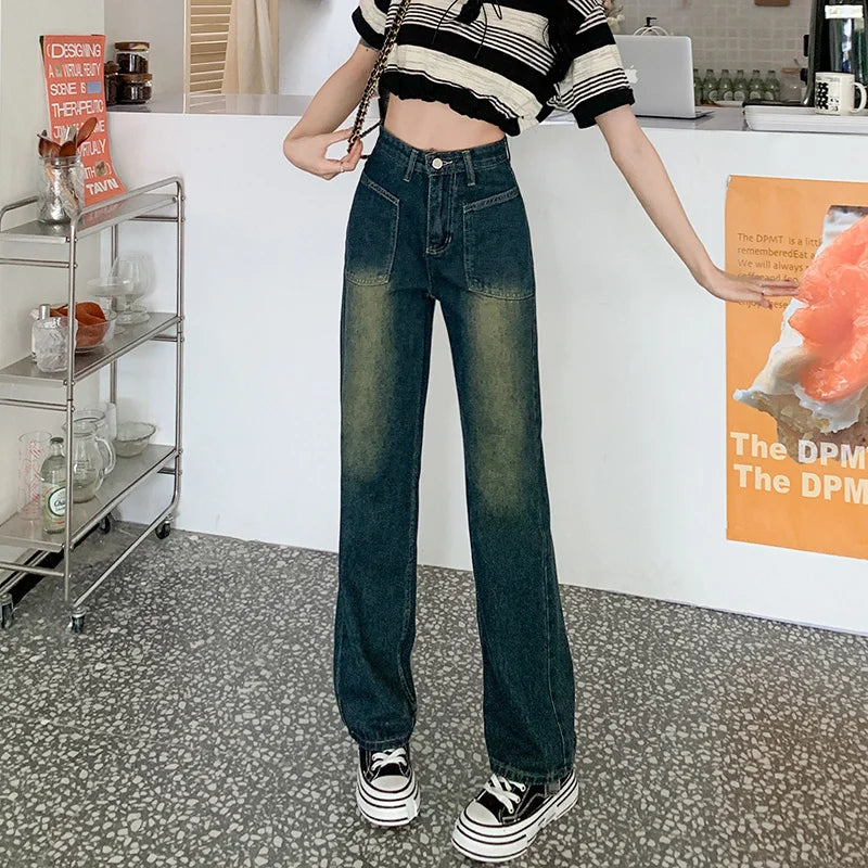 Baggy Jeans Woman Wide Pants Cowboy Pants for Women Clothing Y2k Jeans Women's Clothing High Waisted Jeans Woman Clothes