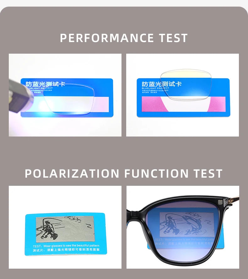 KANDREA Cat eye Large Frame Women Outdoor Magnetic Dual-Purpose Polarized Clip-on Sunglasses Anti-Blue Light Frame Glasses 95655