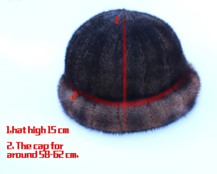 The new fur hat hot mink hat fashion Topper warm autumn and winter women short brimmed hat