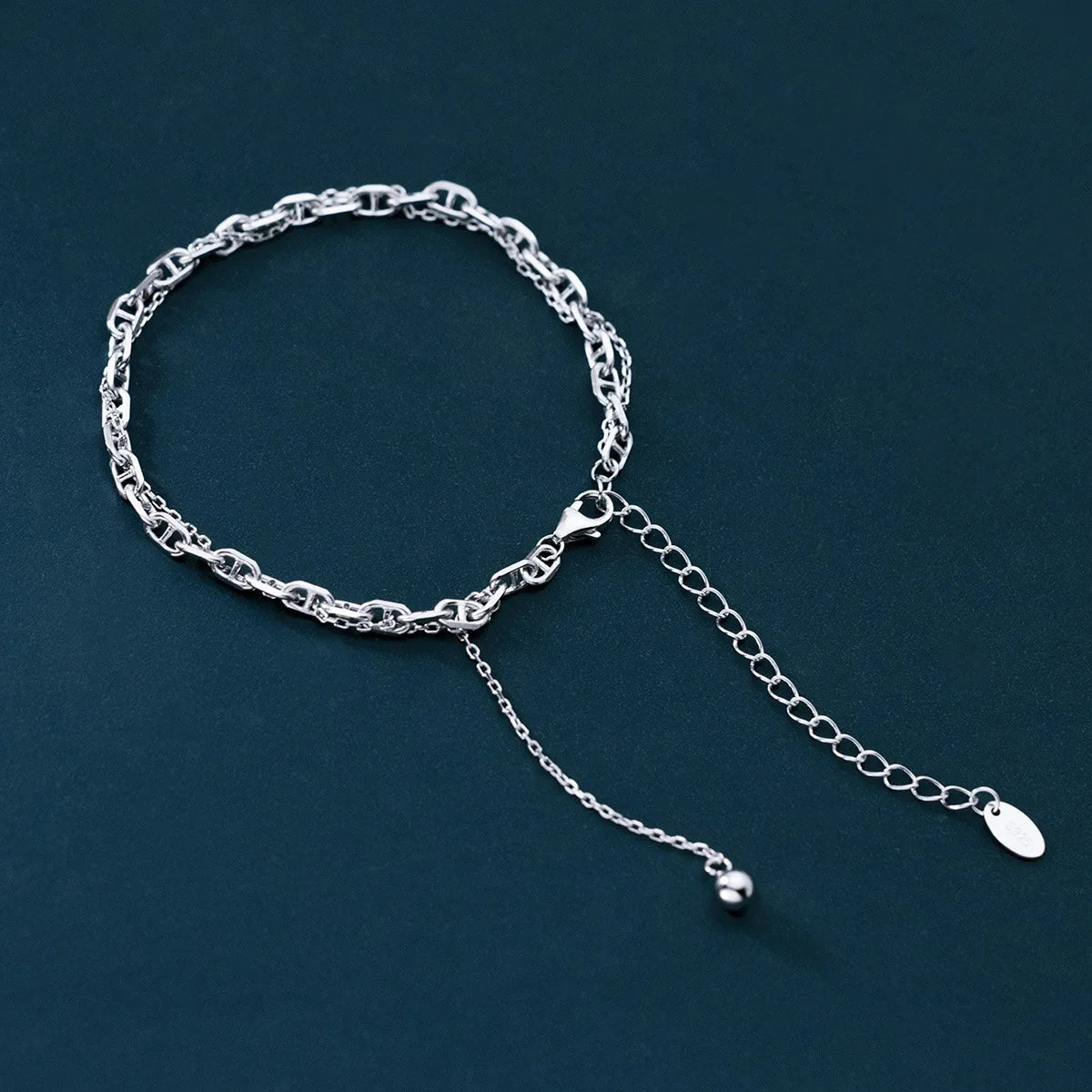 MIQIAO Bracelets Bracelet For Women Female Jewelry 925 Sterling Silver Charms Chain Bracelets On Hand Fashion