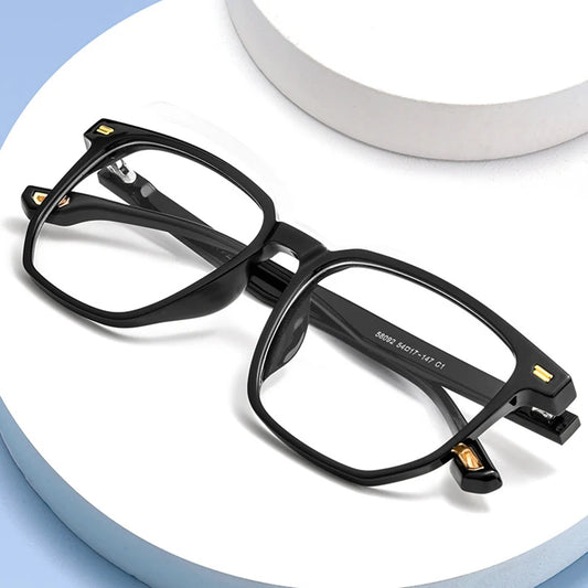 Transparent Glasses for Women Optical Eyeglasses Frame Full Rim Square Fashion Acetate Prescription Eyewear Woman Spectacles