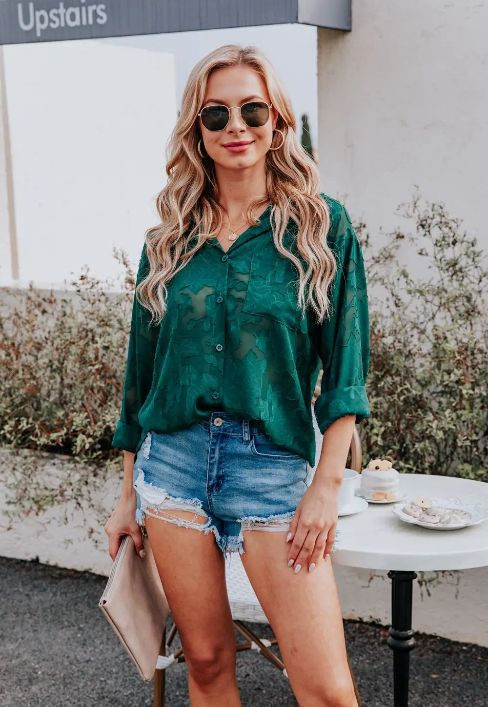 Elegant Long Sleeve Lapel Lace Blouse Office Lady Spring Summer Hollow Out Jacquard Loose Shirt Oversized Tops Luxury Chic Tunic