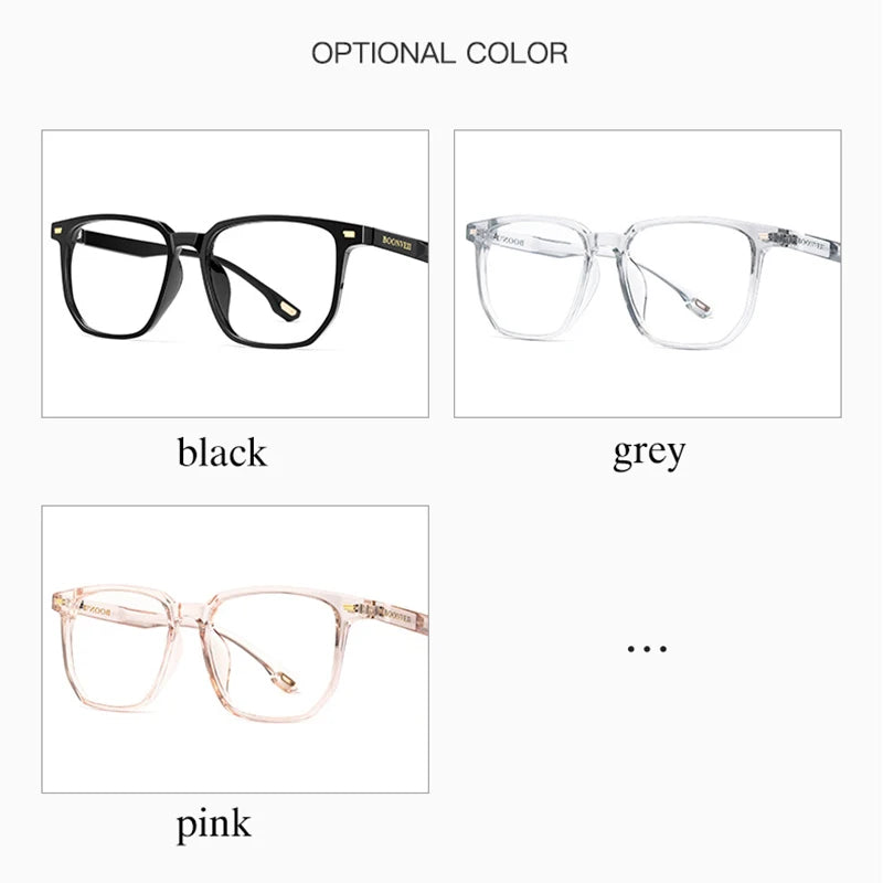 Transparent Glasses for Women Optical Eyeglasses Frame Full Rim Square Fashion Acetate Prescription Eyewear Woman Spectacles
