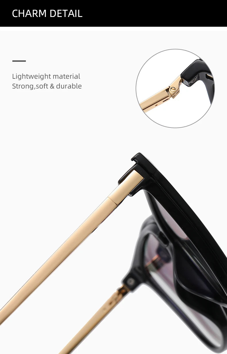 KANDREA Cat eye Large Frame Women Outdoor Magnetic Dual-Purpose Polarized Clip-on Sunglasses Anti-Blue Light Frame Glasses 95655