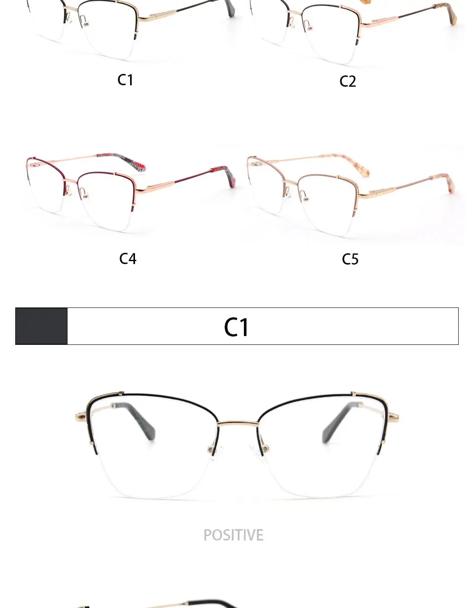 KANDREA Metal Glasses Frame Women Fashion Retro Square Myopia Optical Prescription Eyeglasses Female Spectacle Eyewear TL6322
