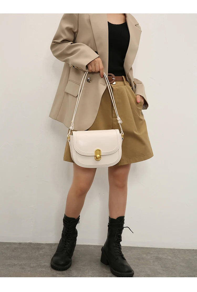 This Year's New Niche Bag Female Light Luxury Retro Single Shoulder Crossbody Saddle Bag Trend Luxury Designer Handbag