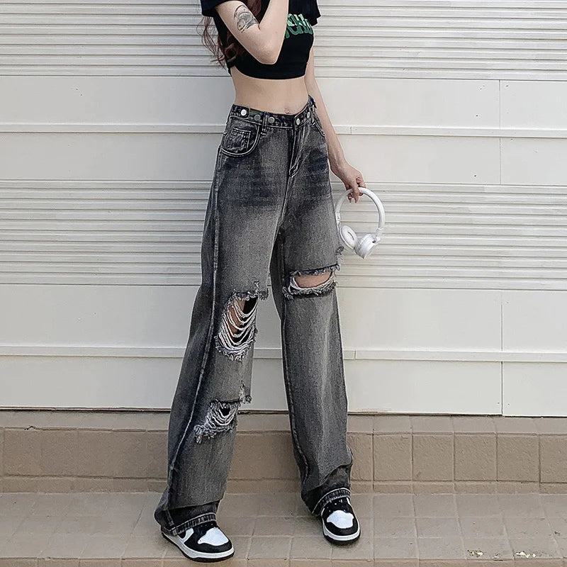 Baggy Jeans Woman Wide Pants Cowboy Pants for Women Clothing Y2k Jeans Women's Clothing High Waisted Jeans Woman Clothes