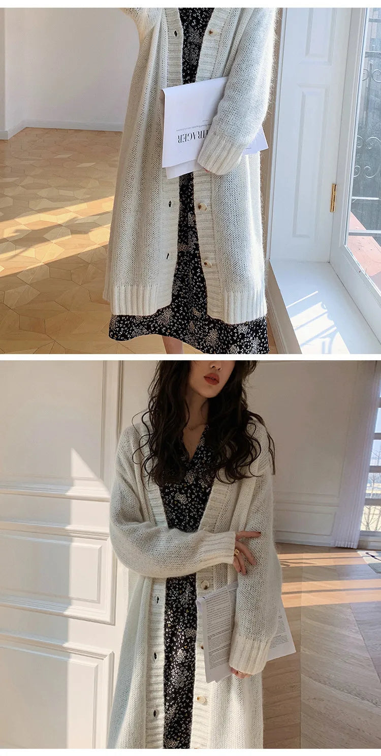 ARTKA 2023 Spring New Women Dress Elegant Loose Puff Sleeve Prints Dresses V-Neck High Waist A-Line Chiffon Long Dress A22LA055C