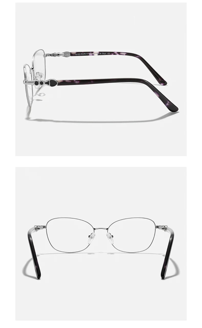 MERRYS DESIGN Women Classic Retro Glasses Frame Oval Fashion Glasses Myopia Prescription Eyeglasses Heart Shape Legs S2717