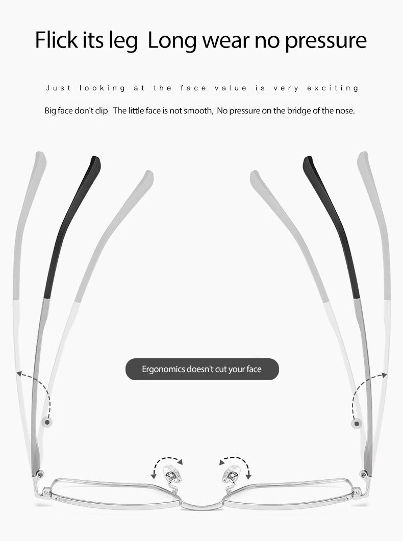 NEW Eyeglasses Vintage Pure Titanium Eye Glasses Frame For Men and Women Optical Frame Oculos De Grau Work Eyeglass Frame