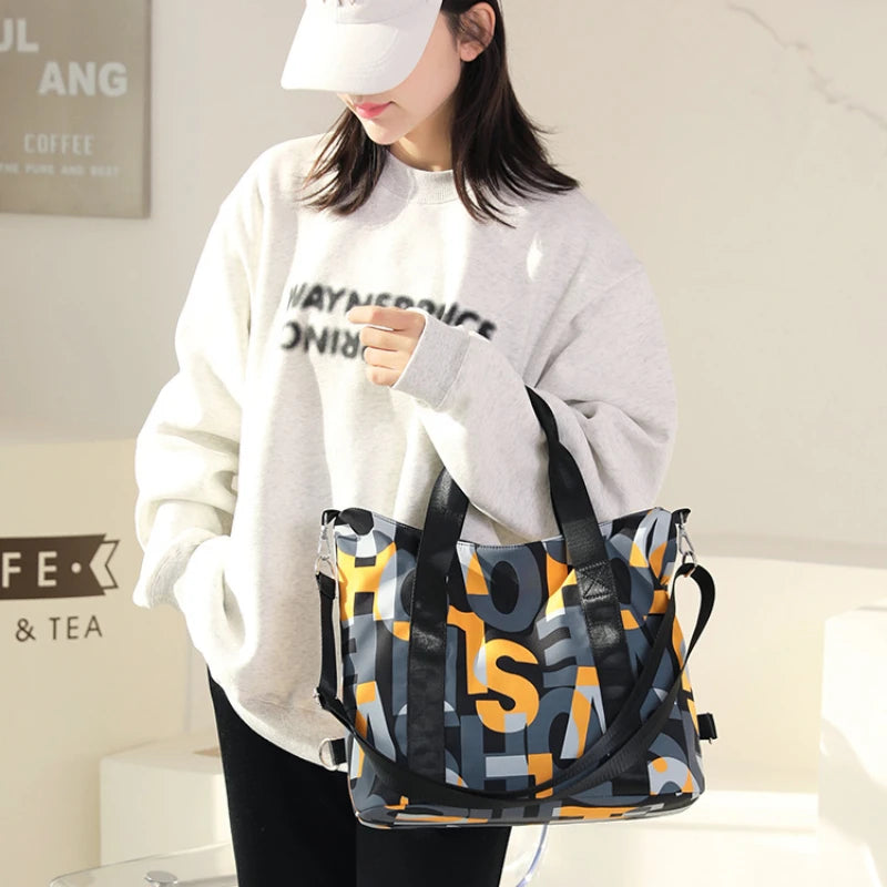 Women's Messenger Bags Waterproof Nylon Shoulder Totes High Quality Large Handbag Female Travel One Shoulder Crossbody Bags