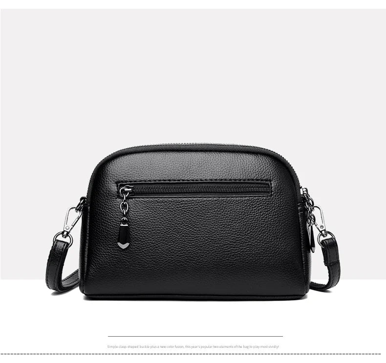 New Fashion Messager Luxury Women Cute Shoulder Bags PU Leather Daily Tote Party Multi-function Casual Leisure Girl Handbags