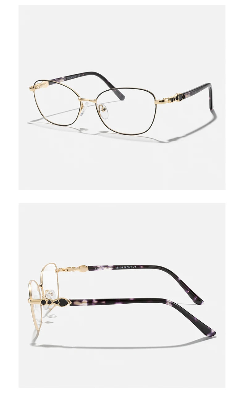 MERRYS DESIGN Women Classic Retro Glasses Frame Oval Fashion Glasses Myopia Prescription Eyeglasses Heart Shape Legs S2717