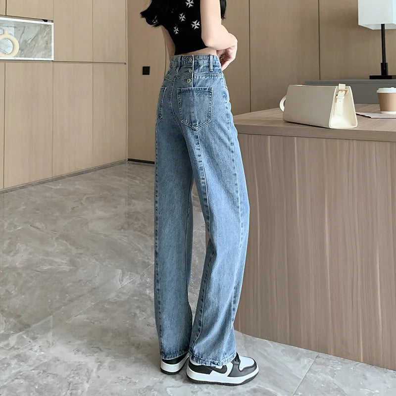 Baggy Jeans Woman Wide Pants Cowboy Pants for Women Clothing Y2k Jeans Women's Clothing High Waisted Jeans Woman Clothes