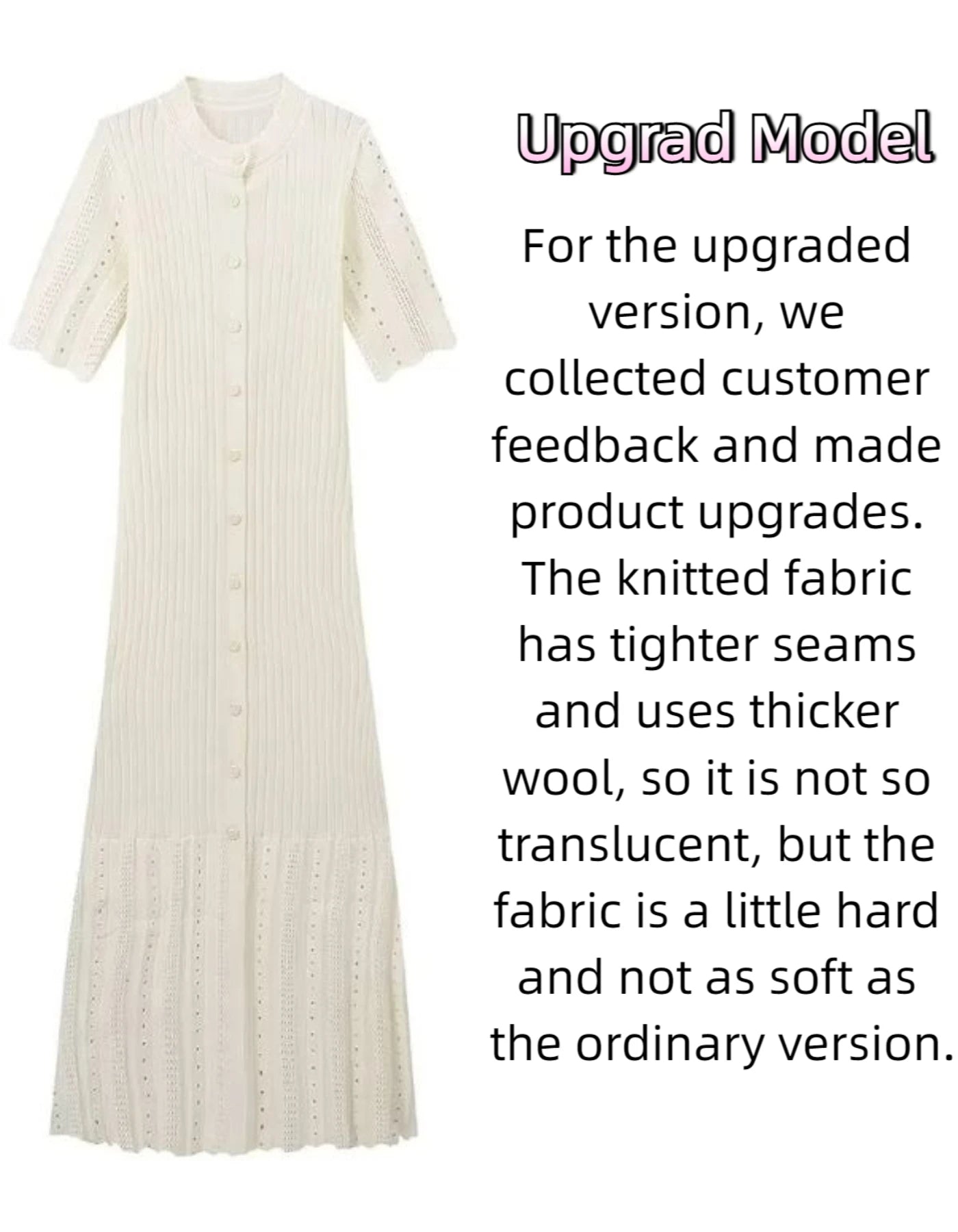 Elegant Knitted Single Breasted Midi Dress Women's Patchwork Dresses Female 2025 Summer Robe New Black Beige Robes Evening Party