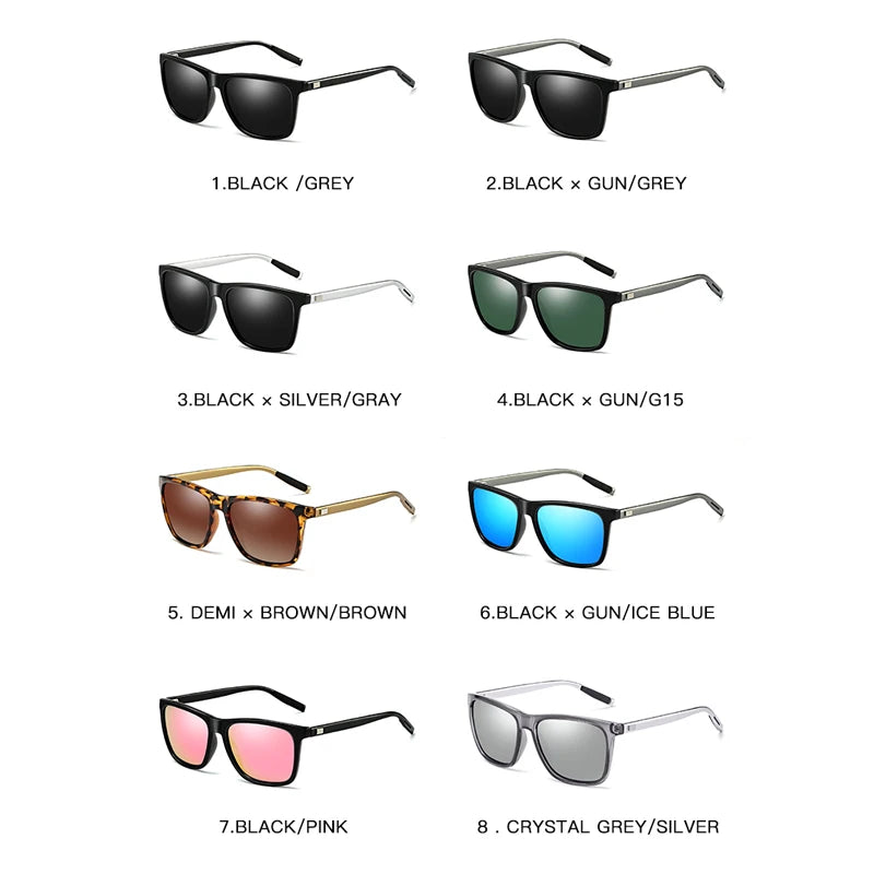 Men's Designer Sunglasses Polarized TR90 UV400 Protection Sun Glasses Fashion Classic Outdoor Driving Eyewear for Male