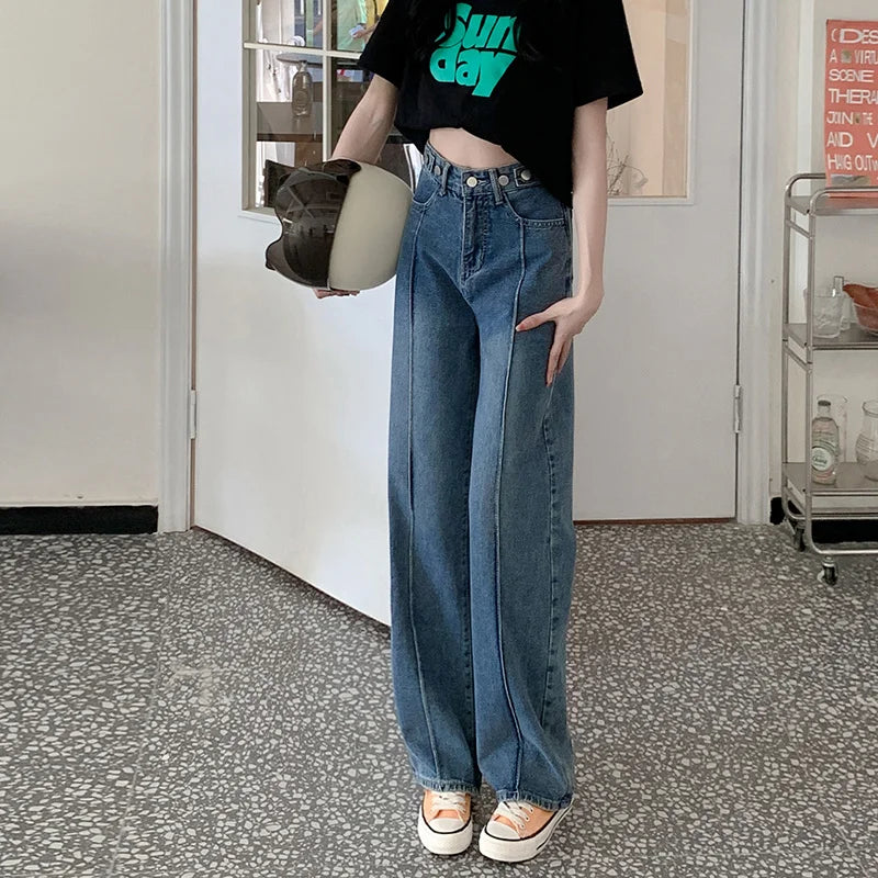 Baggy Jeans Woman Wide Pants Cowboy Pants for Women Clothing Y2k Jeans Women's Clothing High Waisted Jeans Woman Clothes