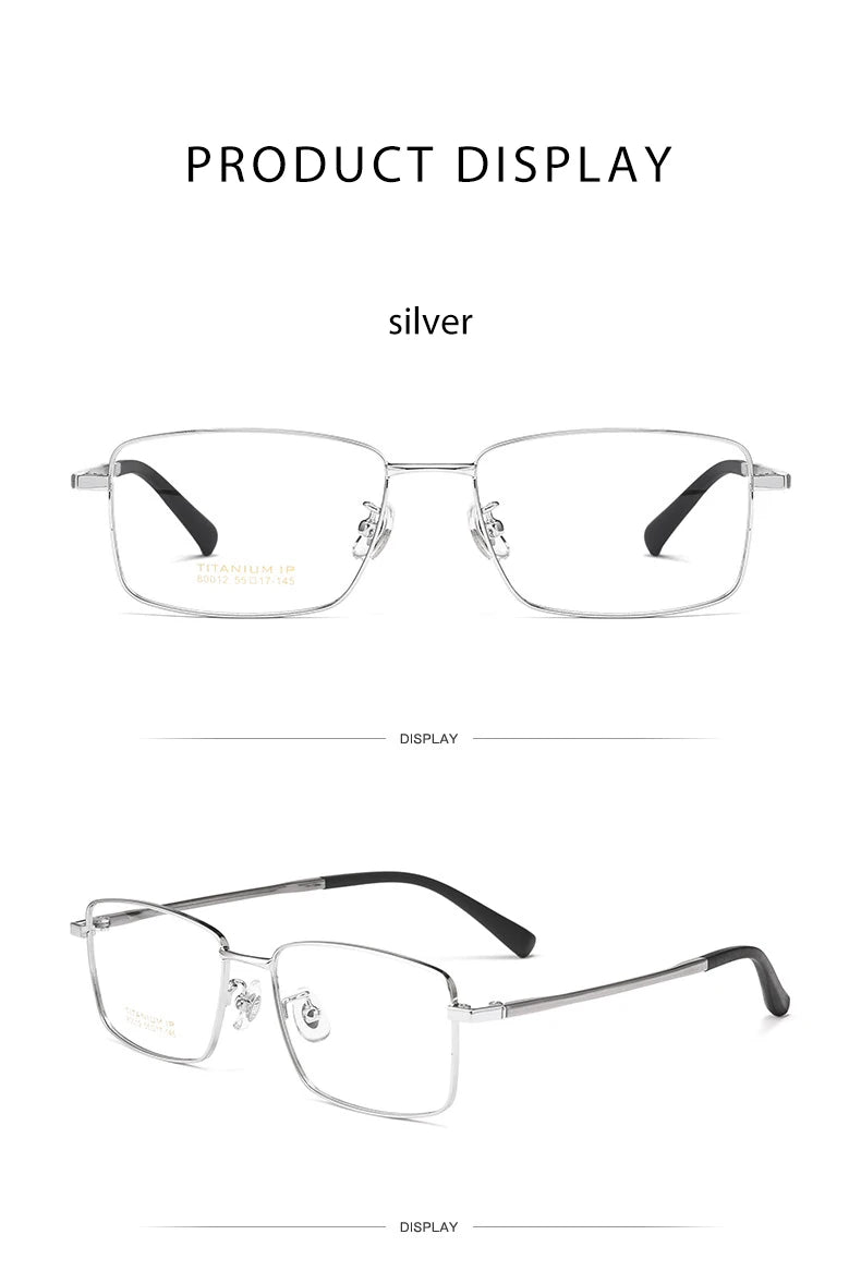 NEW Eyeglasses Vintage Pure Titanium Eye Glasses Frame For Men and Women Optical Frame Oculos De Grau Work Eyeglass Frame