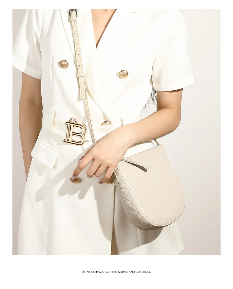 Genuine Leather Real Cowhide Women's Versatile Fashion Phone Bag Women Messenger Bag Small Shoulder Bag Crossbody Bags for Women