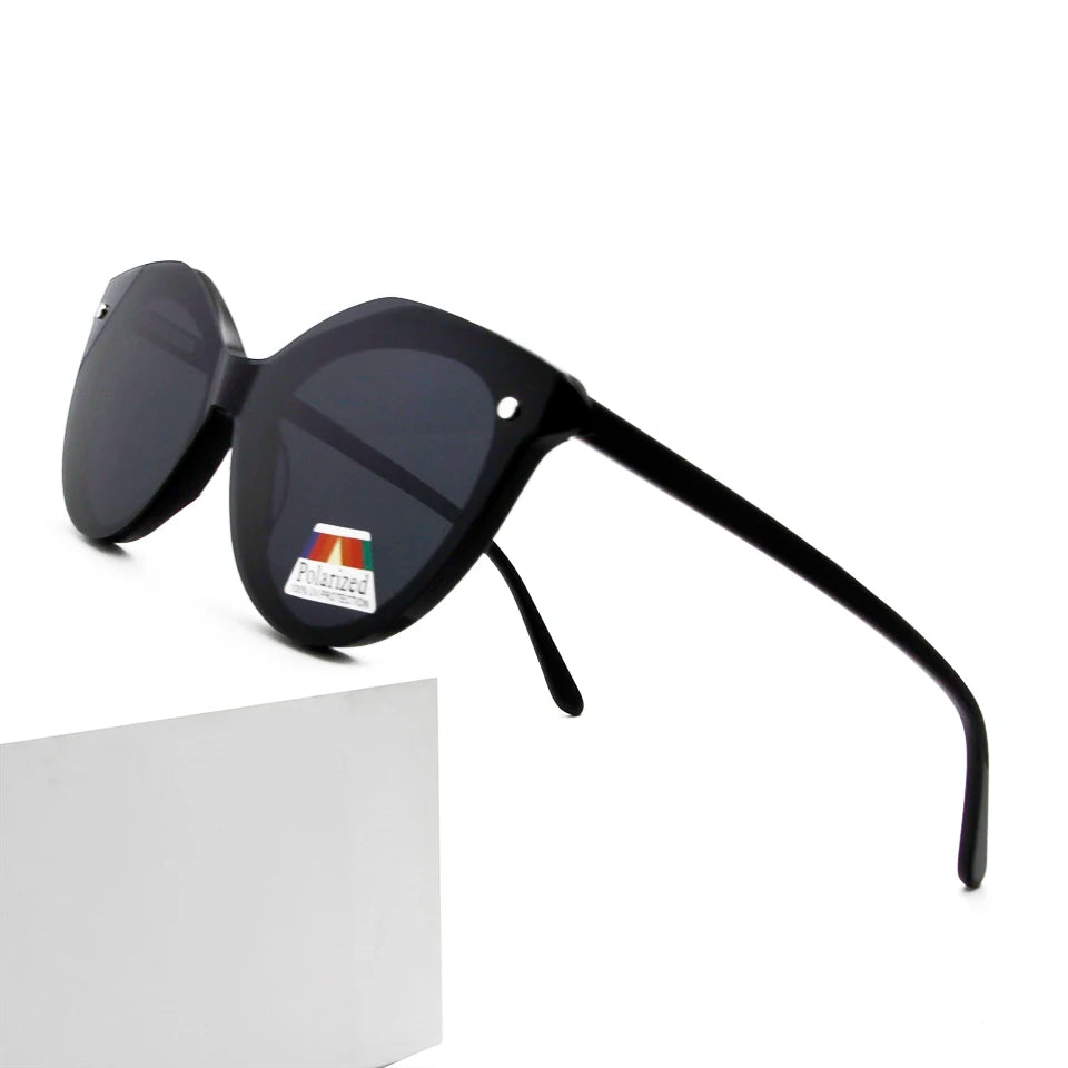 Polaroid Cat Eye Magnet Sunglasses Acetate Women Polarized Clip On Glasses Frame Uv400 Prescription Optical Myopia Eyewear