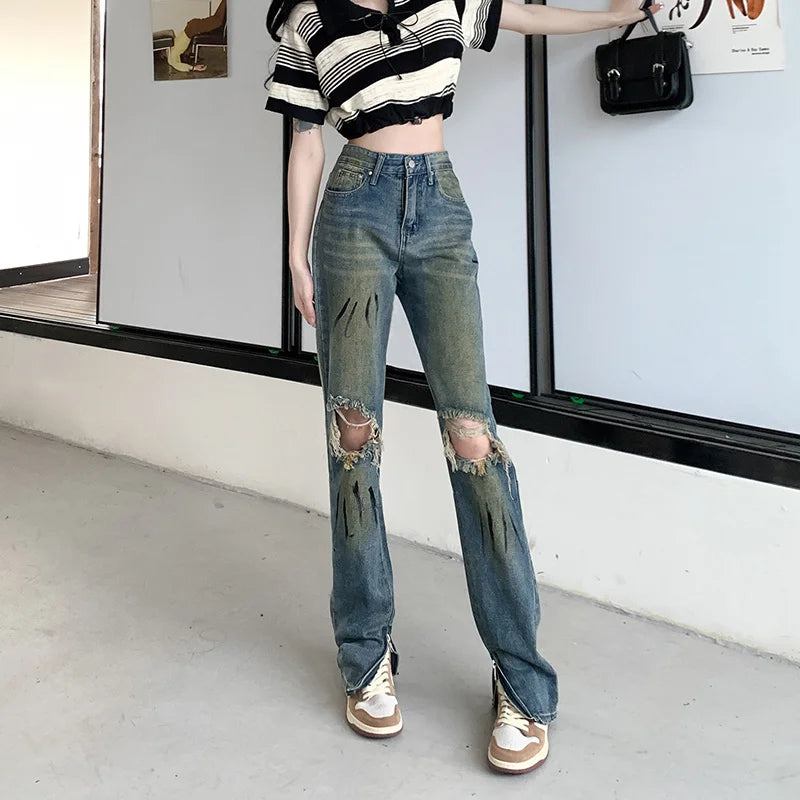 Baggy Jeans Woman Wide Pants Cowboy Pants for Women Clothing Y2k Jeans Women's Clothing High Waisted Jeans Woman Clothes