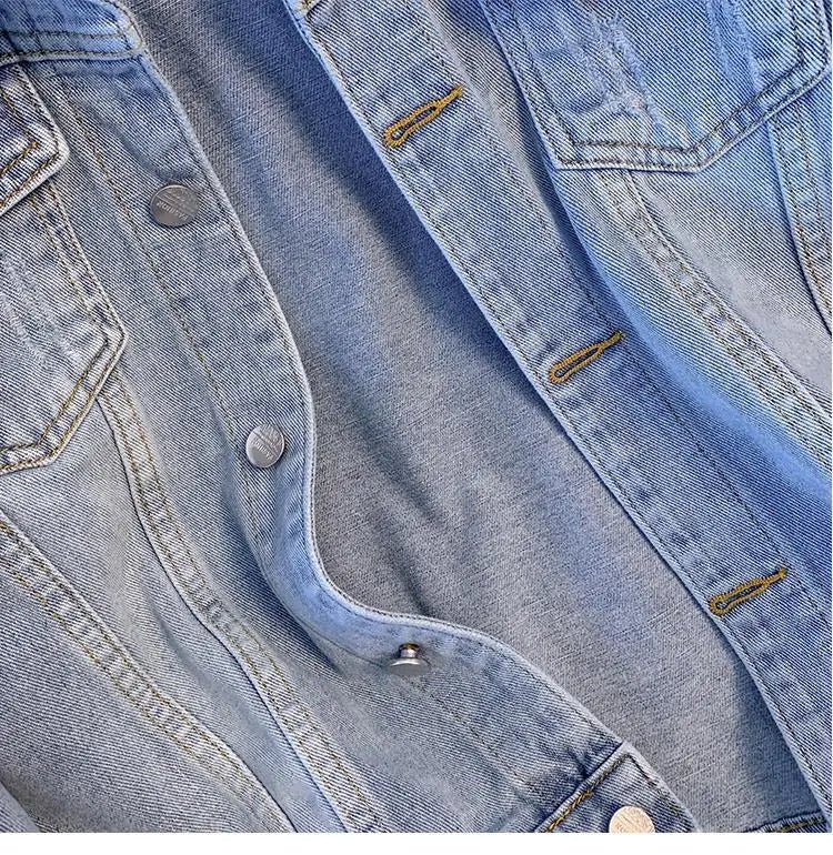 New In Denim Jacket For Women Spring Autumn Korean Fashion Vintage Jean Coats 2025 Female Casual Outerwears